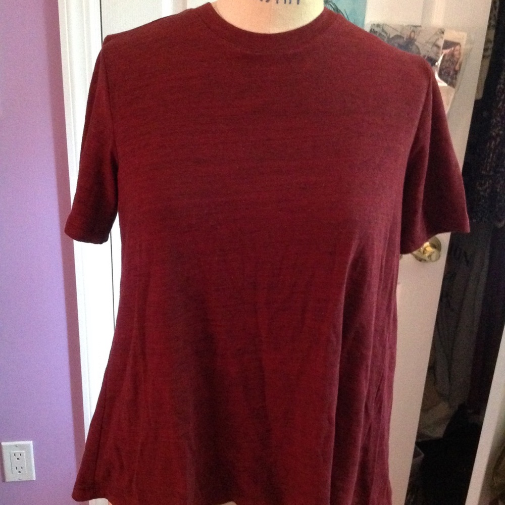 Forever 21 Red Short Sleeve Shirt